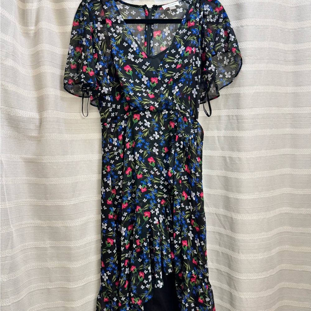 Calvin Klein Floral Black Dress